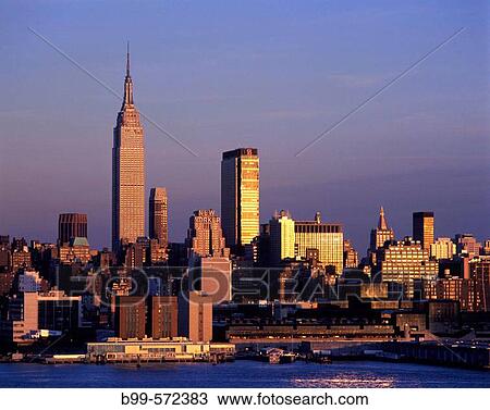 Empire State Building, Mid-town skyline, Manhattan, New York, USA View Large Photo Image Stock Image - Empire State Building, Mid-town skyline, Manhattan, New York, USA. Fotosearch