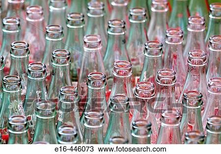 Stock Image - empty bottles. Fotosearch