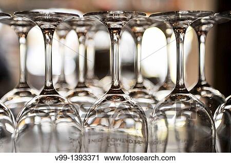 Empty glasses on bar counter View Large Photo Image Stock Image - Empty glasses on bar counter. Fotosearch