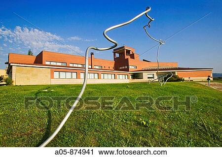 Stock Image - Enate winery, Somontano wine region, Salas Bajas. Huesca province, Aragon, Spain. Fotosearch