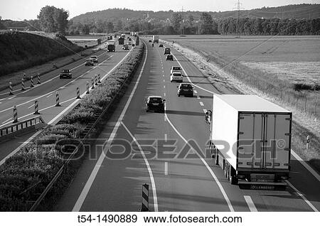 End of a highway construction site View Large Photo Image Stock Photo - End of a highway construction site. Fotosearch