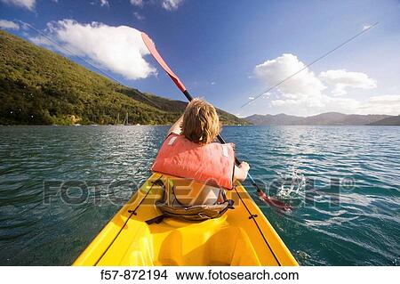 Picture - Endeavour Inlet, Marlborough Sound, South Island, New Zealand. Fotosearch