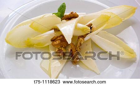 Endive, walnuts, chesse, mint and olive oil View Large Photo Image Stock Image - Endive, walnuts, chesse, mint and olive oil. Fotosearch