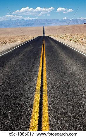 Endless Road in Death Valley, USA View Large Photo Image Stock Photo - Endless Road in Death Valley, USA. Fotosearch