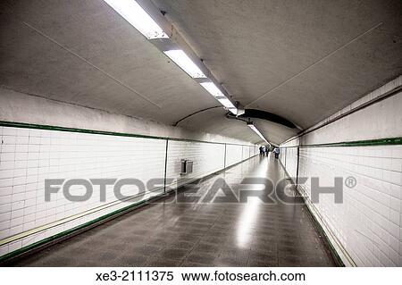 Endless tunnel. Madrid subway, Spain View Large Photo Image Stock Photography - Endless tunnel. Madrid subway, Spain. Fotosearch