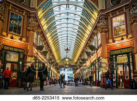England, London, The City, Leadenhall Market, interior. View Large Photo Image Stock Photography - England, London, The City, Leadenhall Market, interior.. Fotosearch