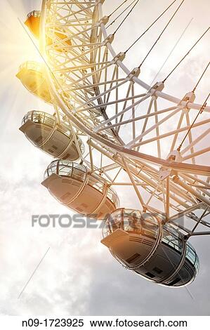 England, London, the London Eye View Large Photo Image Stock Photography - England, London, the London Eye. Fotosearch