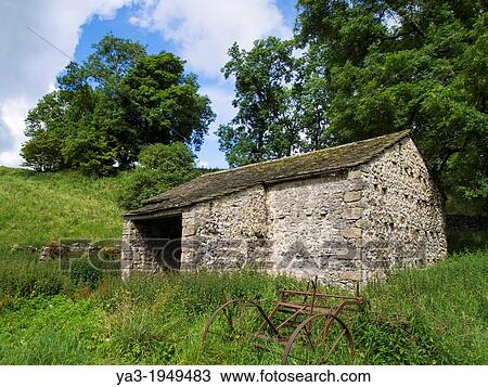 England, North Yorkshire, Yorkshire Dales National Park. A stone farm building in the Yorkshire Dales National Park near Malham Cove and Gordale Scar. View Large Photo Image Stock Image - England, North Yorkshire, Yorkshire Dales National Park. A stone farm building in the Yorkshire Dales National Park near Malham Cove and Gordale Scar.. Fotosearch