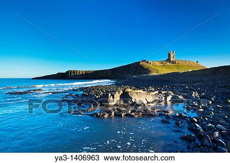 England, Northumberland, Embleton Bay The Lilburn Tower, part of the remains of Dunstanburgh Castle, viewed from Embleton Bay View Large Photo Image Stock Image - England, Northumberland, Embleton Bay The Lilburn Tower, part of the remains of Dunstanburgh Castle, viewed from Embleton Bay. Fotosearch