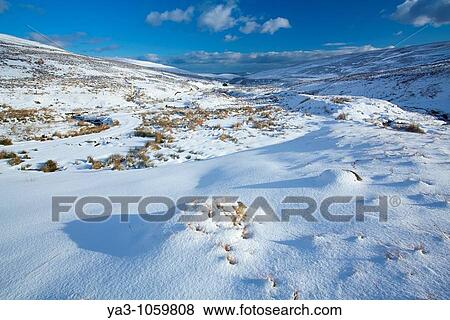 England, Northumberland, Northumberland National Park Snow on the Cheviot Hills near Comb Fell and the Breamish Valley View Large Photo Image Stock Photo - England, Northumberland, Northumberland National Park Snow on the Cheviot Hills near Comb Fell and the Breamish Valley. Fotosearch