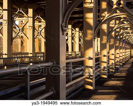 England, Tyne and Wear, Newcastle Upon Tyne. The High Level Bridge, a wrought iron tied arch (bow-string girder) bridge which crosses the River Tyne, designed by Robert Stephenson and built between 1847 and 1849. View Large Photo Image Stock Photography - England, Tyne and Wear, Newcastle Upon Tyne. The High Level Bridge, a wrought iron tied arch (bow-string girder) bridge which crosses the River Tyne, designed by Robert Stephenson and built between 1847 and 1849.. Fotosearch