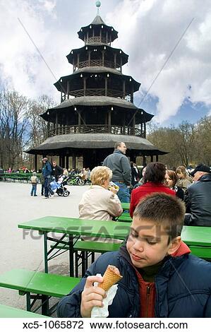 Stock Image - Englischer Garten, Munich, Bavaria, Germany. Fotosearch