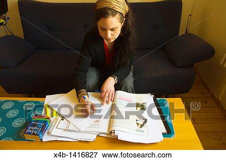 English teacher planning lessons Prague Czech Republic Europe View Large Photo Image Stock Photo - English teacher planning lessons Prague Czech Republic Europe. Fotosearch