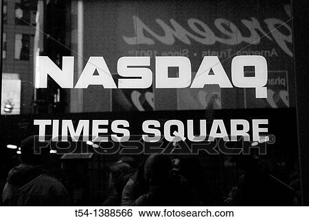 Entrace on the NESDAQ Time Square New York View Large Photo Image Stock Photograph - Entrace on the NESDAQ Time Square New York. Fotosearch