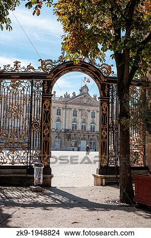 entrance gate to Place Stanislas, Nancy France. View Large Photo Image Picture - entrance gate to Place Stanislas, Nancy France.. Fotosearch