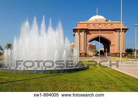 entrance gate to the Emirates Palace Hotel, Emirate Abu Dhabi, United Arab Emirates, UAE, Arabien, Middle East, West Asia View Large Photo Image Stock Photography - entrance gate to the Emirates Palace Hotel, Emirate Abu Dhabi, United Arab Emirates, UAE, Arabien, Middle East, West Asia. Fotosearch