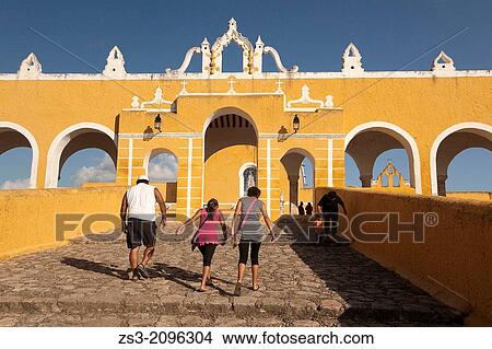 Entrance of the Monastery, Convent Of San Antonio De Padua, Izamal, Yucatan, Yucatan Province, Mexico, North America. View Large Photo Image Picture - Entrance of the Monastery, Convent Of San Antonio De Padua, Izamal, Yucatan, Yucatan Province, Mexico, North America.. Fotosearch