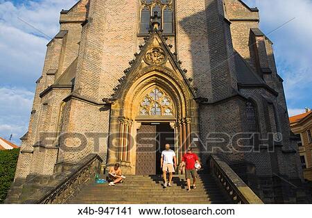 Entrance to Sv Prokop church at Sladkovskeho namesti square in Zizkov district of Prague Czech Republic Europe View Large Photo Image Stock Image - Entrance to Sv Prokop church at Sladkovskeho namesti square in Zizkov district of Prague Czech Republic Europe. Fotosearch