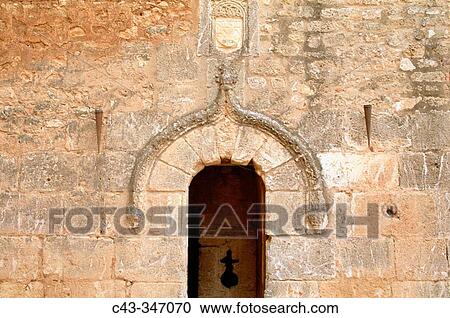 Entrance to tower, Castle of the Counts of Niebla, an old Moorish? alcBzar?. Huelva province, Andalusia, Spain View Large Photo Image Stock Image - Entrance to tower, Castle of the Counts of Niebla, an old Moorish? alcBzar?. Huelva province, Andalusia, Spain. Fotosearch