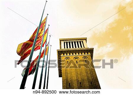 Entry to the trade fair and exhibition in Barcelona. Catalunya. Spain. Europe. View Large Photo Image Stock Image - Entry to the trade fair and exhibition in Barcelona. Catalunya. Spain. Europe.. Fotosearch