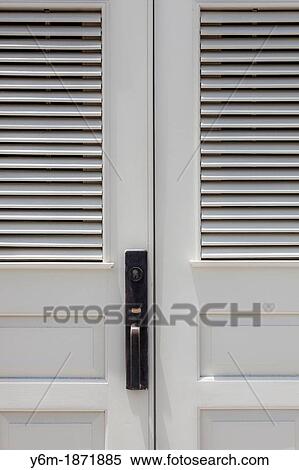 Stock Photography - Entryway, doors of Ponce, Puerto Rico. Fotosearch