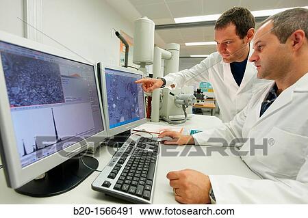 Environmental Scanning Electron Microscope, ESEM, Image analysis of experimental cement mortar, Research on building materials, Tecnalia Research & Innovation, Zamudio, Bizkaia, Basque Country, Spain View Large Photo Image Stock Image - Environmental Scanning Electron Microscope, ESEM, Image analysis of experimental cement mortar, Research on building materials, Tecnalia Research & Innovation, Zamudio, Bizkaia, Basque Country, Spain. Fotosearch