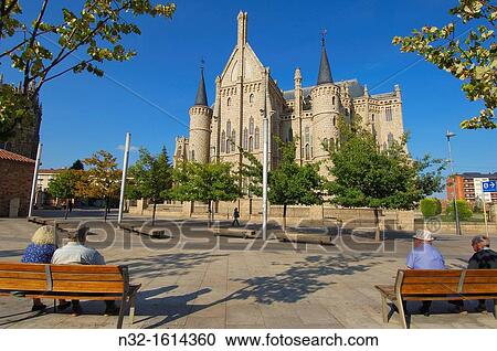 Episcopal Palace designed by Gaudi now Museo de los Caminos dedicated to the Way of Santiago, Astorga, Silver Route, Leon province, Castilla y Leon, Spain View Large Photo Image Stock Image - Episcopal Palace designed by Gaudi now Museo de los Caminos dedicated to the Way of Santiago, Astorga, Silver Route, Leon province, Castilla y Leon, Spain. Fotosearch