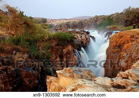 Stock Image - Epupa falls, Kunene region, Kaokoland, Northwest Namibia. Fotosearch