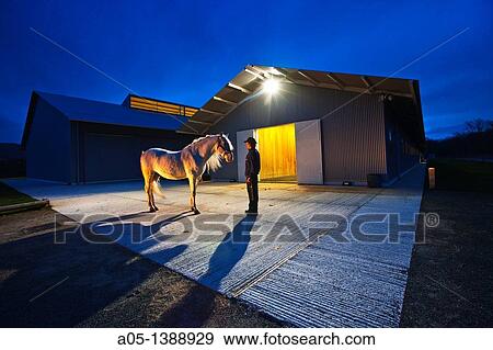 Stock Photo - Equestrian Centre Robledales de Ultzama Zenotz Ultzama Ulzama Navarra Spain.. Fotosearch