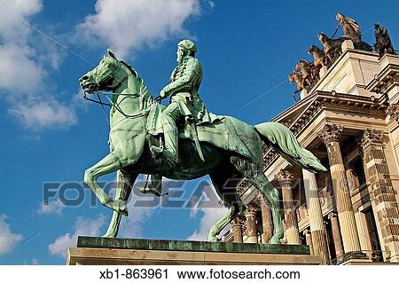Equestrian Statue of Duke Friedrich Wilhelm (1771-1815), designed by Ernst H? hnel. Braunschweiger Schloss, shopping-centre, Brunswick, Lower Saxony, Germany View Large Photo Image Stock Image - Equestrian Statue of Duke Friedrich Wilhelm (1771-1815), designed by Ernst H? hnel. Braunschweiger Schloss, shopping-centre, Brunswick, Lower Saxony, Germany. Fotosearch