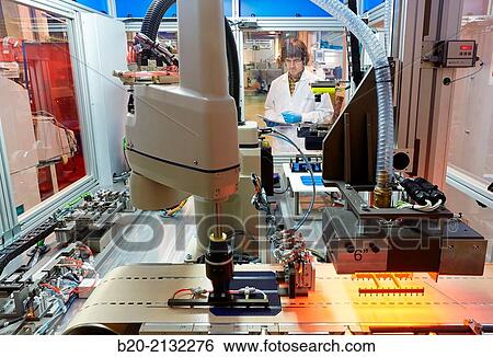 Equipment manufacturing photovoltaic cell strings. For joining and welding solar cells. Making strings. Robotic manufacture. Energy and Environment Division. Tecnalia Research and Innovation. Donostia. San Sebastian. Gipuzkoa. Basque Country. Spaip Europe View Large Photo Image Stock Photograph - Equipment manufacturing photovoltaic cell strings. For joining and welding solar cells. Making strings. Robotic manufacture. Energy and Environment Division. Tecnalia Research and Innovation. Donostia. San Sebastian. Gipuzkoa. Basque Country. Spaip Europe. Fotosearch