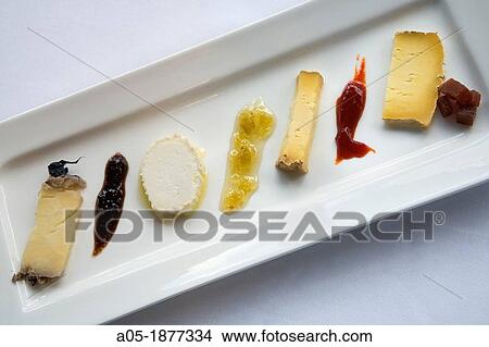 Er Occitan Restaurant, Occitan cheeses: Testun cheese, Crotin de Sacorbielle cheese, Tomme de Sost cheese and Tomme de Barousse cheese, Bossost, Naut Aran, Aran Valley, Pyrenees, Lleida province, Catalonia, Spain View Large Photo Image Picture - Er Occitan Restaurant, Occitan cheeses: Testun cheese, Crotin de Sacorbielle cheese, Tomme de Sost cheese and Tomme de Barousse cheese, Bossost, Naut Aran, Aran Valley, Pyrenees, Lleida province, Catalonia, Spain. Fotosearch