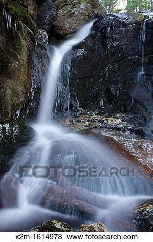 Erebus Falls along Townline Brook in the White Mountains, New Hampshire USA These are a series of three waterfalls referred to as Triple Falls View Large Photo Image Stock Photo - Erebus Falls along Townline Brook in the White Mountains, New Hampshire USA These are a series of three waterfalls referred to as Triple Falls. Fotosearch