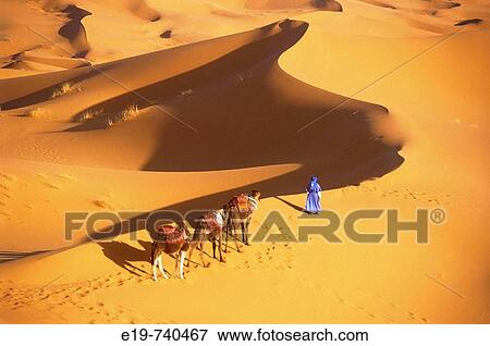 Stock Photo - Erg Chebbi, Merzouga, Morocco. Fotosearch