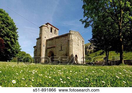 Stock Photograph - Ermita de Nuestra Seora del Valle, Monasterio de Rodilla, La Bureba, Burgos province, Castile-Leon Spain. Fotosearch
