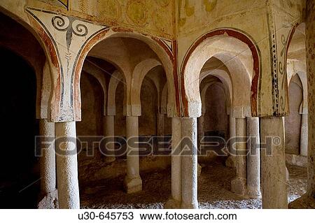 Stock Image - Ermita de San Baudelio de Berlanga. Casillas de Berlanga, Soria, Castilla y Le? n. Spain.. Fotosearch