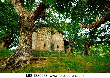 Ermita de Santa Engracia, Elizondo, GR11 long distance footpath Baztan Navarra Pyrenees Mountains Spain View Large Photo Image Stock Image - Ermita de Santa Engracia, Elizondo, GR11 long distance footpath Baztan Navarra Pyrenees Mountains Spain. Fotosearch