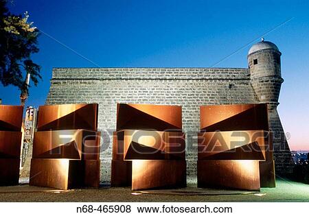 Es Baluard museum at night, Palma de Mallorca. Majorca, Balearic Islands. Spain View Large Photo Image Stock Photo - Es Baluard museum at night, Palma de Mallorca. Majorca, Balearic Islands. Spain. Fotosearch