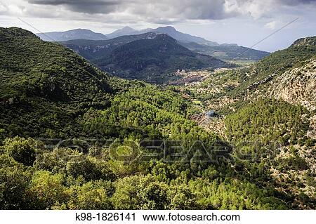 Es Cairats, Valldemossa Sierra de Tramuntana Majorca Balearic Islands Spain View Large Photo Image Stock Image - Es Cairats, Valldemossa Sierra de Tramuntana Majorca Balearic Islands Spain. Fotosearch
