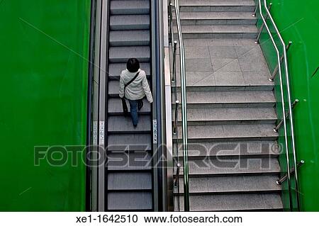 escalators, metro Lesseps, Barcelona, Catalonia, Spain View Large Photo Image Stock Image - escalators, metro Lesseps, Barcelona, Catalonia, Spain. Fotosearch