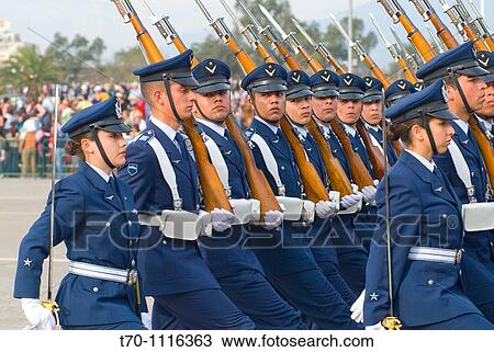 Escuela de Aviacion in Military Parade in Santiago city Chile View Large Photo Image Stock Image - Escuela de Aviacion in Military Parade in Santiago city Chile. Fotosearch