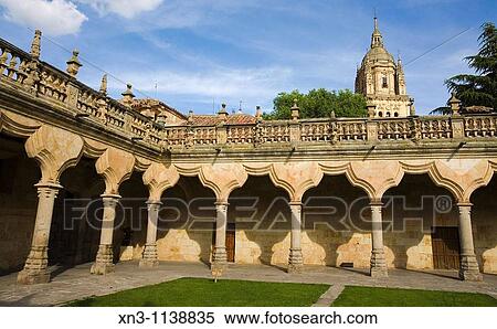 Escuelas Menores courtyard, University. Salamanca, Castilla Leon, Spain. View Large Photo Image Stock Photography - Escuelas Menores courtyard, University. Salamanca, Castilla Leon, Spain.. Fotosearch