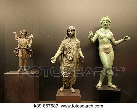 Stock Photo - Esculturas. Museo Arqueol? gico Nacional. Madrid. Espaa. Fotosearch