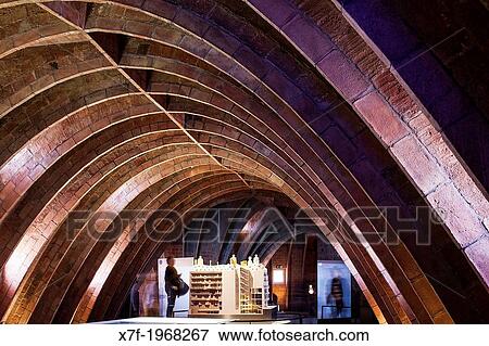 ""Espai Gaudi"", attic of Casa Mila, La Pedrera, Barcelona, Catalonia, Spain. " View Large Photo Image Stock Photo - ""Espai Gaudi"", attic of Casa Mila, La Pedrera, Barcelona, Catalonia, Spain. ". Fotosearch