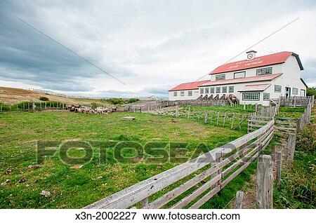 Stock Photo - Estancia rio verde, chile.. Fotosearch