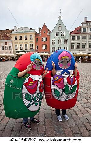 Estonia, Tallin City, Town Hall Square, tourists atraction. View Large Photo Image Stock Image - Estonia, Tallin City, Town Hall Square, tourists atraction.. Fotosearch