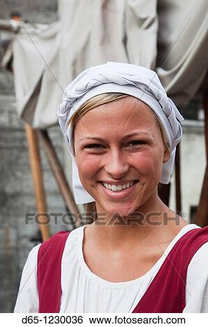 Estonia, Tallinn, Old Town, Raekoja Plats, Town Hall Square, young woman in country costume, R, MR-EST-10-002 View Large Photo Image Stock Photograph - Estonia, Tallinn, Old Town, Raekoja Plats, Town Hall Square, young woman in country costume, R, MR-EST-10-002. Fotosearch