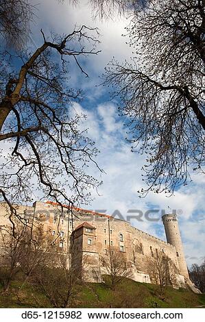 Estonia, Tallinn, Toompea area, Toompea Castle from Toompark View Large Photo Image Stock Image - Estonia, Tallinn, Toompea area, Toompea Castle from Toompark. Fotosearch