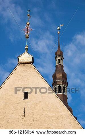 Estonia, Tallinn, Town Hall, detail View Large Photo Image Picture - Estonia, Tallinn, Town Hall, detail. Fotosearch