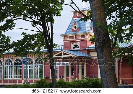 Estonia, Western Estonia, Haapsalu, train station and Railway Museum View Large Photo Image Stock Photo - Estonia, Western Estonia, Haapsalu, train station and Railway Museum. Fotosearch